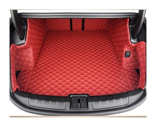 Tapis de coffre voiture Taycan 2019 2020 2021 2022 arrière protection coffre rouge sur mesure