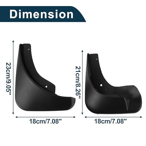 Image of Mud Flaps Splash Guards for Skoda Fabia 2008-2011 W /Mount Accessories Mud Guards Front and Rear 1 Set