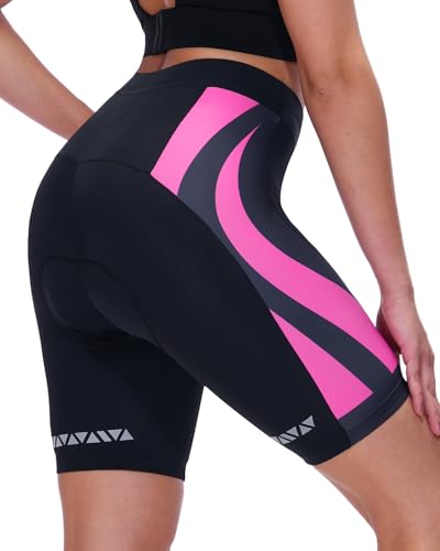 Sportneer Radlerhose Damen Gepolstert Schnelltrockende Fahrradhose Kurz Elastische Radhose Mit Sitzpolster 4D Radsportshorts Kurze Sporthose Mit Breiterem Und Dichterem Polster Sportneer Radlerhose Damen Gepolstert Schnelltrockende Fahrradhose Kurz Elastische Radhose Mit Sitzpolster 4D Radsportshorts Kurze Sporthose Mit Breiterem Und Dichterem Polster