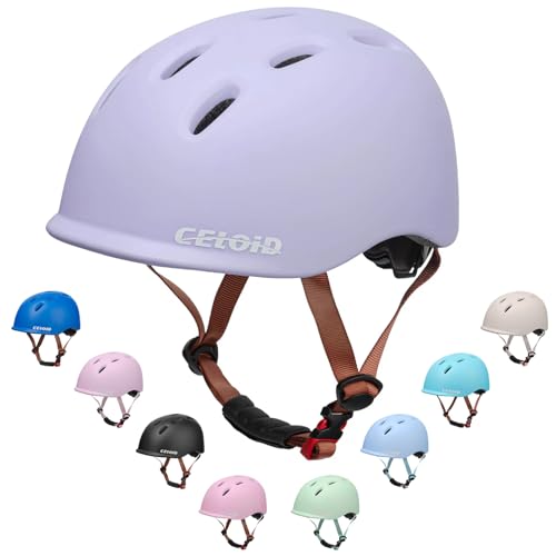 CELOID Kids Helmet,Baby Bike Helmets for Ages 8-10-16 Years Boys Girls,Adjustable Multi-Sport Cycling Skateboard Roller Skat Scooter Rollerblade Balance Skateboarding Helmet,Violet
