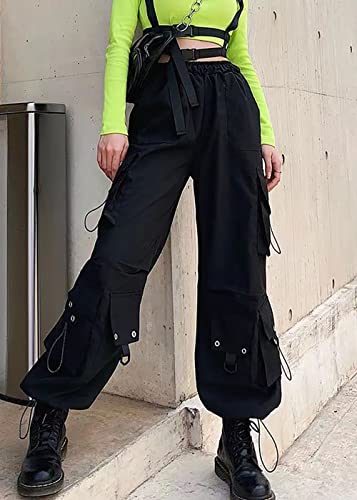 Baggy Cargo Pants Women Grunge Punk Techwear Emo Clothes Alt Gothic Pants for Women2