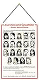 Blechschild 20x30cm gewölbt mit Kordel Fahndung Plakat Baader Meinhof RAF gesucht Deko Geschenk Schild Tin Sign