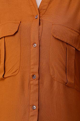 Image of Glazed Ginger Gathered Top