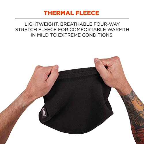 Ergodyne N-Ferno 6960 Winter Neck Gaiter, Fleece Lined, Black (Pack of 2)2