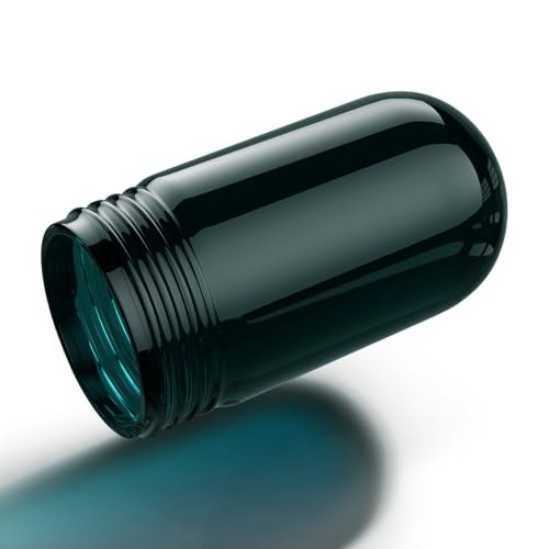 Image of Heavy Duty 3.25 Inch Green Glass Light Bulb Cover, Compatible with L10-X006 VT100, Threaded Replacement Globes for Outdoor Security, Porch, Patio & Warehouse Lighting, Weatherproof, 6.69 inch Height