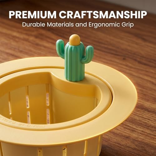 Colador para fregadero con diseño cactus SakerPlus amarillo miniatura 7