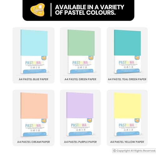 Image of Lakeer A4 Pastel Color Paper- Pastel Green Colour, Pack of 50 Sheets | 150 GSM Thick for Arts and Crafts, Printing, DIY Projects, Etc