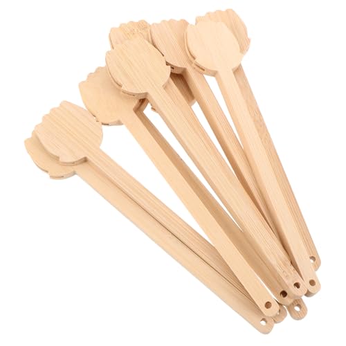HAWILLOSCH 10Pcs Fan Handles for DIY Handmade Fan Sticks Round Crafting Sticks for Weddings Parties and Creative Projects Versatile Accessory for Unique Designs