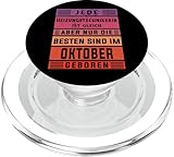 Installateur Geburtstag Oktober geboren Heizungstechnikerin PopSockets PopGrip für MagSafe