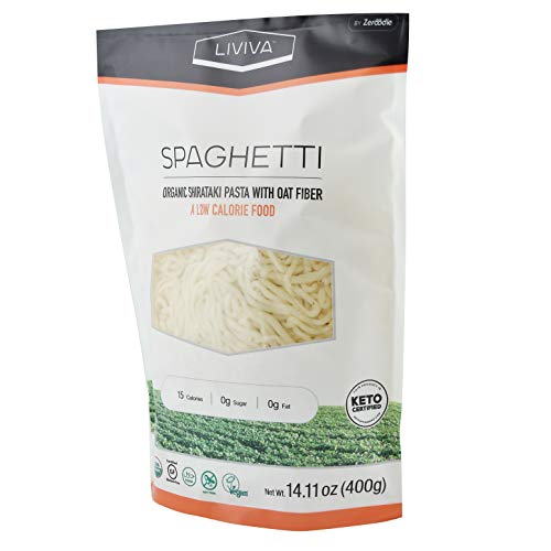 LIVIVA Low Calorie Keto-Certified Organic Shirataki Spaghetti 14 Ounce (Pack of 6) - Thumbnail 3