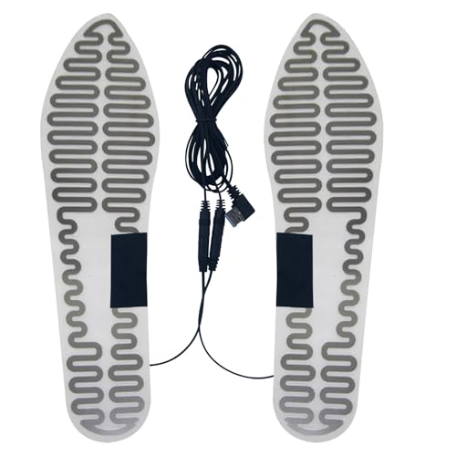 Plantillas para pies recargables, calentadores de pies térmicos recortables 1800 mAh, plantillas interiores calentadas con mando a distancia, calentador de pies para esquí, caza, camping, exteriores