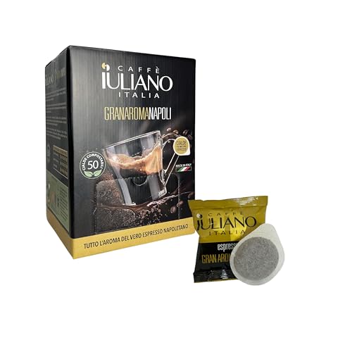 Caffè Iuliano 50 CIALDE + KIT ACCESSORI GRANAROMA MISCELA: 5% Arabica - 95% Robusta TOSTATURA: Media
