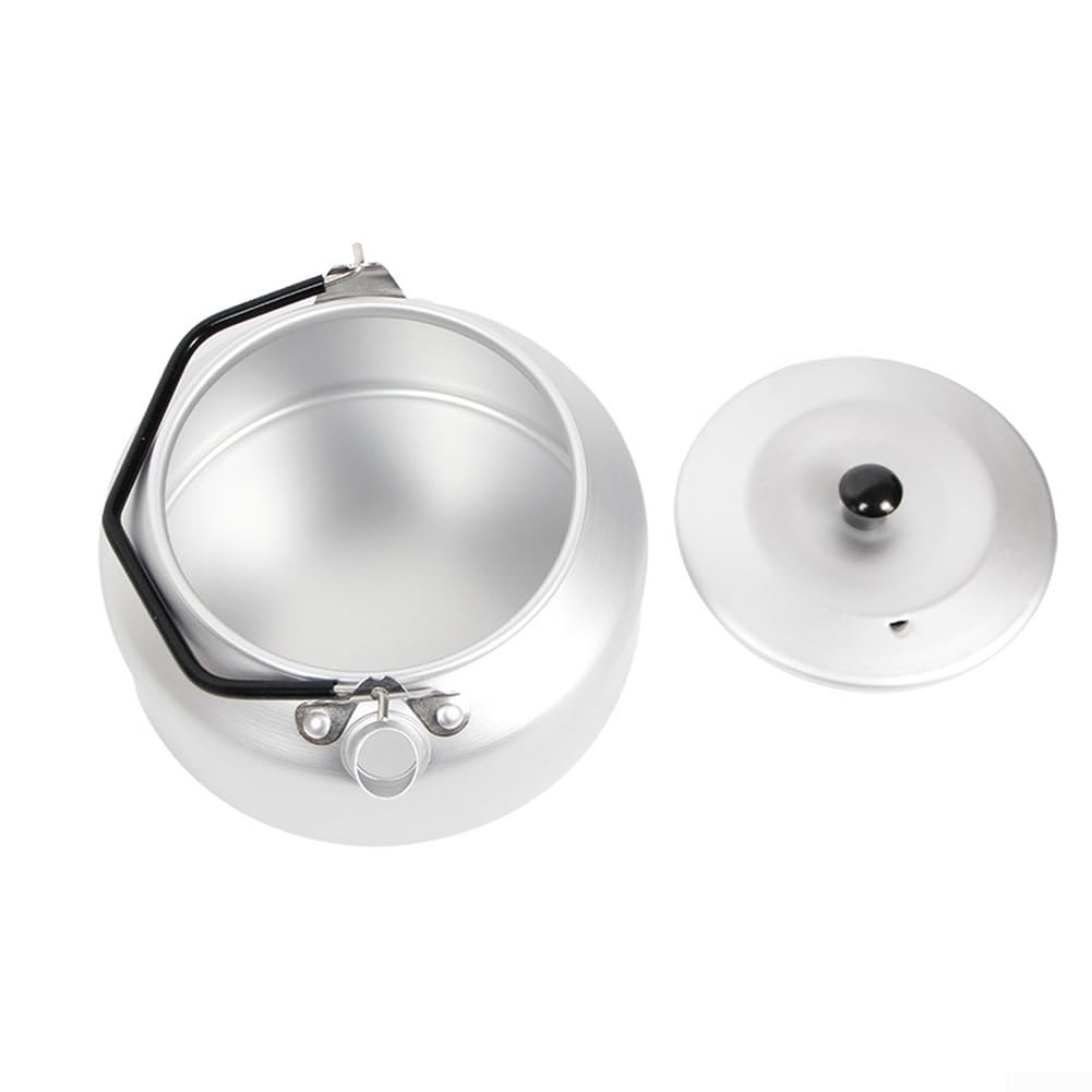Cafetera Aluminio Portátil 900ml con Mango Silicona