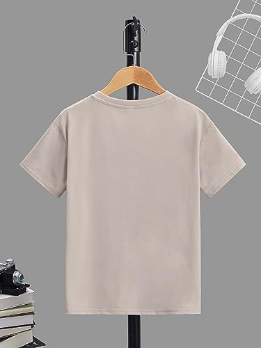 Image of SOLY HUX Boy's Graphic Tees Palm Tree Print Short Sleeve Crew Neck Summer Trendy T-Shirts Clothes for Teen Boys