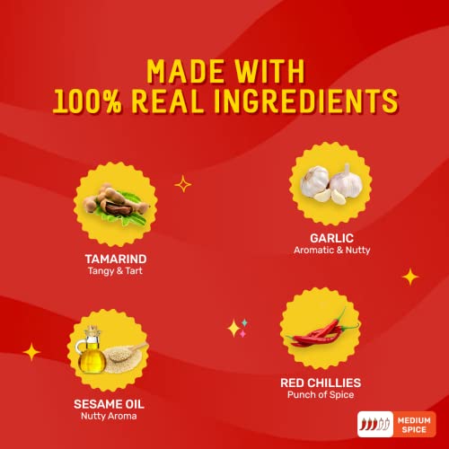 Image of MasterChow Chilli Garlic Stir Fry Cooking Sauce (220 gm) | Medium Spicy | Serves 4-5 Meals | Bang Bang Sauce