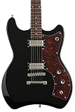 Guild Guitars Newark St. Collection 6 String Solid-Body Electric Guitar, Right, Black (Jetstar