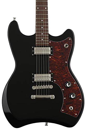 Guild Guitars Newark St. Collection 6 String Solid-Body Electric Guitar, Right, Black (Jetstar #TOP28
