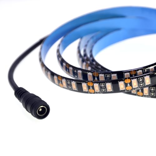 Image of Super Bright Black PCB 12V SMD5630(0.4w) LED Strip Lights Without Power Supply, IP65 Waterproof, Pack of 16.4ft /5M (600LED-Pink)