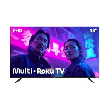 Multi Roku TV 43" Smart DLED FHD Wi-fi 3 HDMI Alexa e Google Home