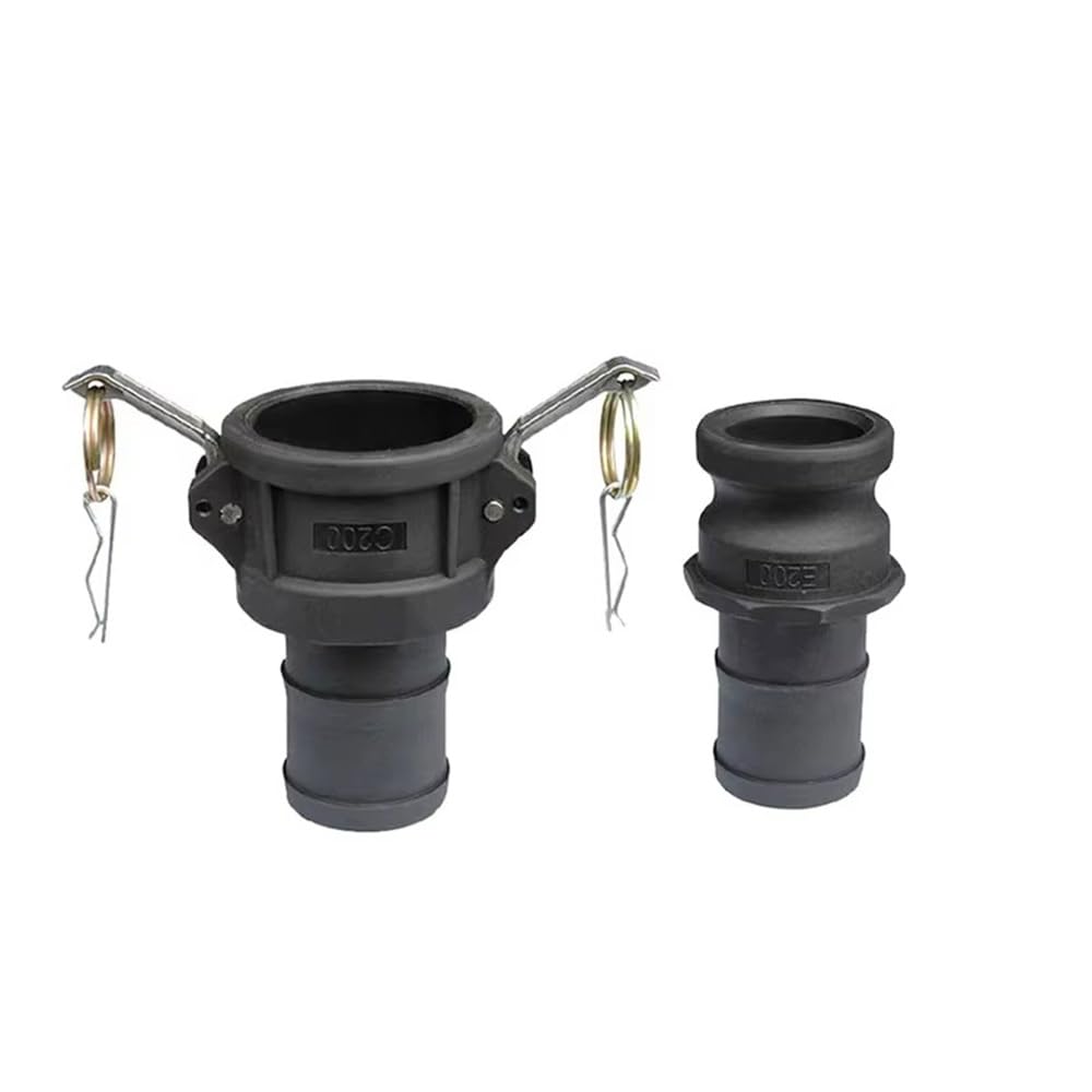 Hebilla de manguera de conector rápido de polipropileno, adaptadores macho y hembra Yin-Yang para un ajuste seguro, fácil instalación en varias aplicaciones, duradero y fiable