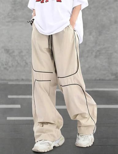 Pantalon de survêtement Y2k ample cordon réglable style rétro