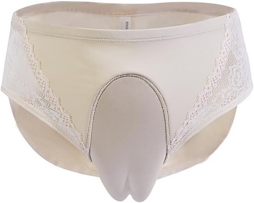 Men Hiding Panties Crossdresser Transgender Cosplay Camel Toe Underwear,Black2-4XL