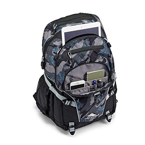Image of High Sierra Loop Backpack, Travel, or Work Bookbag with tablet sleeve, One Size, GraffitiBlackAsh.