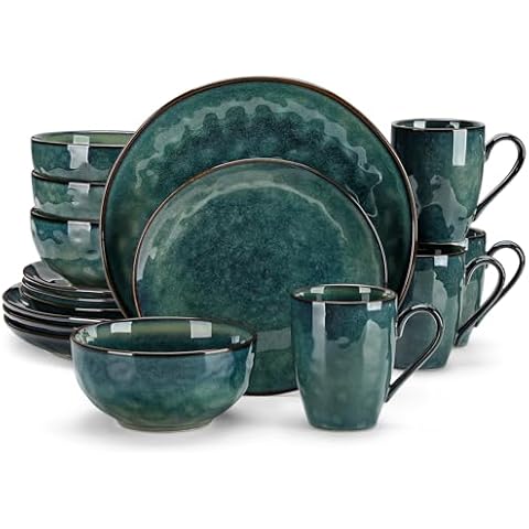 vancasso Starry Green Dinner Set for 4 Cover
