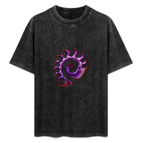 Weixiu Men's Starcraft Zerg Logo Size T-Shirt Black S