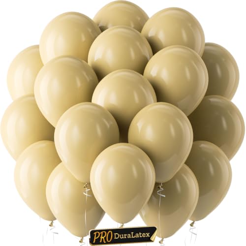 Image of Bezente Pro Duralatex Tan Extra-Thick Balloons 120 Pack 10 inch