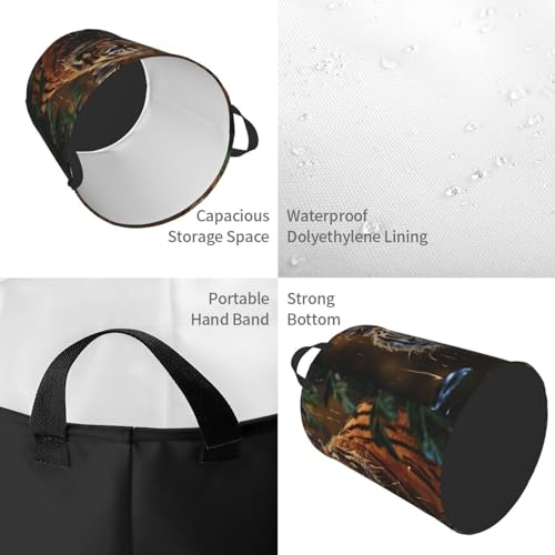 Panier à linge imperméable léopard sac de rangement de 50L pour vêtements