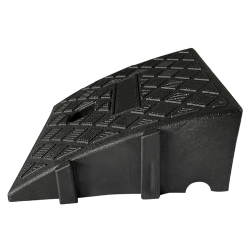 Rampa Marciapiedi para el coche - PVC 25 × 27 × 7 cm | Rampa de carga ligera antideslizante para coches, motocicletas, acera, apadero | Admite pasos?e 7-10cm | Uso de la ma