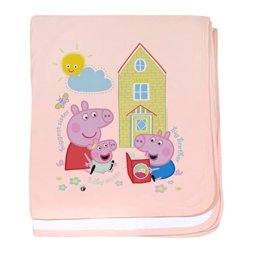 CafePress Peppa Pig: Siblings Baby Blanket, Super Soft Newborn Swaddle