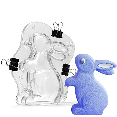 TUKE 3D Rabbit Polycarbonate (PC) Chocolate and Candy Mold for Party Decorating or Home baking tools...