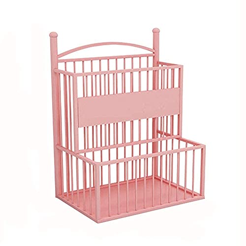 Support de rangement pour parapluies rose grand format en métal