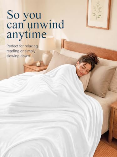 Image of Utopia Bedding Ultra Soft Fleece Bed Blanket King Size White (90x102 Inch)