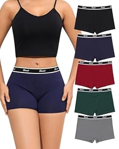 Levao Boxershorts Damen Baumwolle Unterhosen Damen Unterwäsche Frauen mit Bein Baumwoll Slip Cotton Boxer Shorts Boyshorts Panties Mehrpack S-XXL