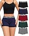 Levao Boxershorts Damen Baumwolle Unterhosen Damen Unterwäsche Frauen mit Bein Baumwoll Slip Cotton Boxer Shorts Boyshorts Panties Mehrpack S-XXL