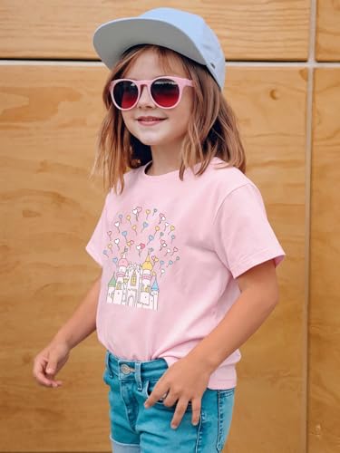 Image of Magical Shirt for Girls Magic Kingdom Graphic Tshirt | Cute Family Vacation Kids Short Sleeve Tops