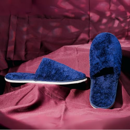 Image of Premium Fur Home Slippers For Women & Men For Winter Capet Slippers for Bedroom Indoor Carpet house slides