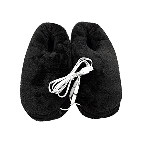 VPQILH 2025 Nuovo Scaldapiedi Elettrico Pantofole Riscaldato per Donna Uomo, USB Riscaldamento Pantofole in Peluche, 3 Livelli di Temperatura Riscaldate Ciabatte Calde Unisex mosto invernale da Case