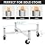 Hisencn Expandable 15-27" Fire Pit Rolling Stand – Heavy-Duty 360° Swivel & Locking Wheels, Universal Fit for Solo Stove & More Fire Pit, Rust-Proof Stainless Steel for Patio, Camping, Outdoor
