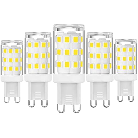 G9 Led Light Bulbs, 3W, 300Lm, AC 220-240V, 30W Halogen Bulbs Equivalent, Energy Saving Led Bulbs, No Strobe, No Flicker, Non Dimmable (Pack of 5) Cover