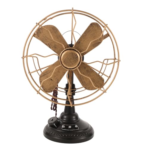 Cabilock modelo de ventilador retro ventilador de escritorio silla de juego ventilador de mesa vintage telefono antiguo adorno vintage en forma de abanico decoración retro creativa planchar