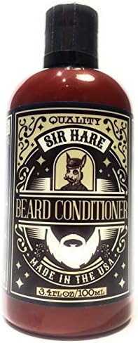 Beard Conditioner and Moisturizing Wash by Sir Hare | Natural Facial Hair Products- Infused with Vitamin E and Vitamin B for Shine and Deep Conditioning| 3.4 oz Bottle