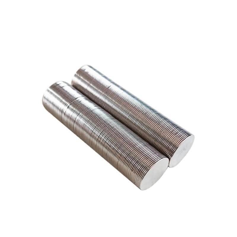 Disco Magnete al neodimio Piccolo foglio rotondo sottile Cilindro magnetico Imane Magnete permanente for terre rare Magneti potenti e super resistenti (Color : 25x1mm(100pcs))