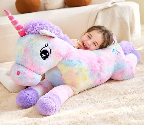Ikasa 6636587 Giant Unicorn Stuffed Animal Plush Toy,Large Cute Jumbo Soft Toys,Huge Big Size Plushy Fluffy Fat Oversized Plushie,Gifts thumb #6