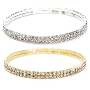 Sexy Anklets for Women Crystal Rhinestone Stretch Tennis Ankle Elastic Bracelet