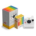 Polaroid Now+ 3rd Generation I-Type Instant Camera + Film Bundle - Now+ Bluetooth App Controlled White Camera + 16 Color Photos (6563)
