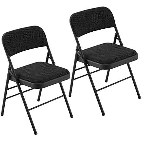 LeChamp Fabric Padded Folding Chairs Set of 2 Cover